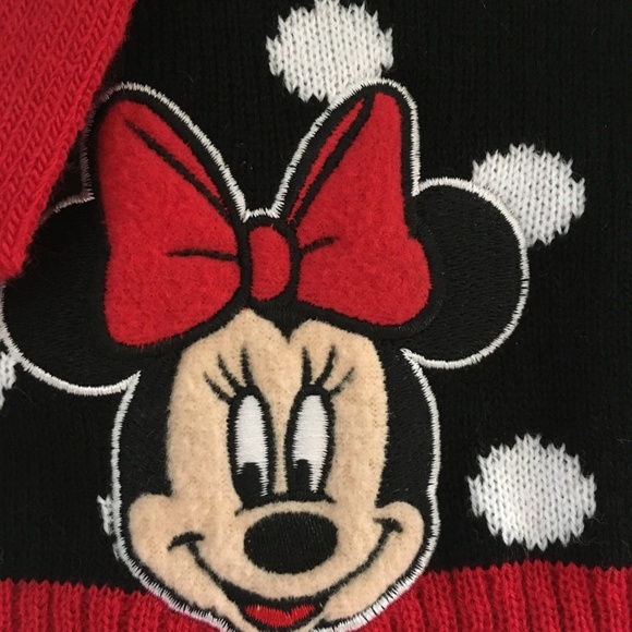 MINNIE MOUSE DISNEY, Knit Hat & Mitten, NWT M3 - Picture 2 of 5